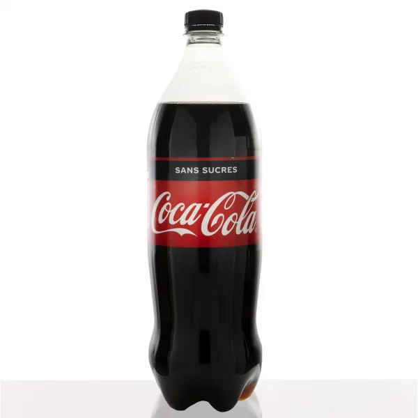 Coca Cola Zero Sucre 1,25 L, boisson à partager pour un dîner, réunion, cocktail ou évènement - Jardins d'Épicure traiteur artisanal et écoresponsable qui fait de livraison à Paris et Île de France